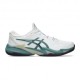 Asics Court Ff 3 Clay Bianco Foggy Teal - Scarpe Tennis Uomo