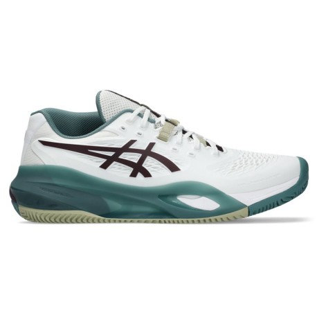 Asics Gel Resolution X Clay Bianco Dark Aubergine - Scarpe Tennis Uomo