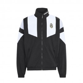 ADIDAS Originals Felpa Juve Full Zip Woven Eqt Nero Bianco Uomo