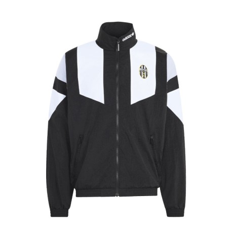 ADIDAS Originals Felpa Juve Full Zip Woven Eqt Nero Bianco Uomo