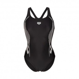 Arena Costume Piscina Graphic Nero Bianco Donna