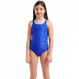 Arena Costume Piscina Deatail Neon Blu Water Bambina