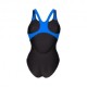 Arena Costume Piscina Mix Swimsuit Nero Blu Donna