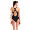 Arena Costume Piscina Duograf Nero Neon Blu Donna