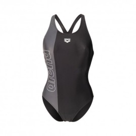Arena Costume Piscina Duograf Nero Antracite Donna
