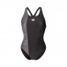 Arena Costume Piscina Duograf Nero Antracite Donna