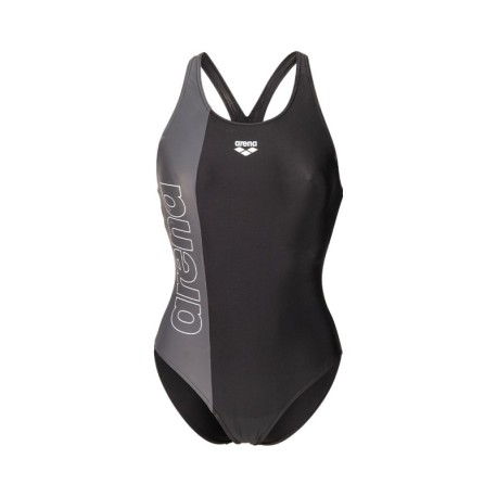 Arena Costume Piscina Duograf Nero Antracite Donna