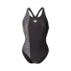 Arena Costume Piscina Duograf Nero Antracite Donna