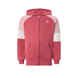 Champion Felpa Palestra Full Zip Rosa Bambino
