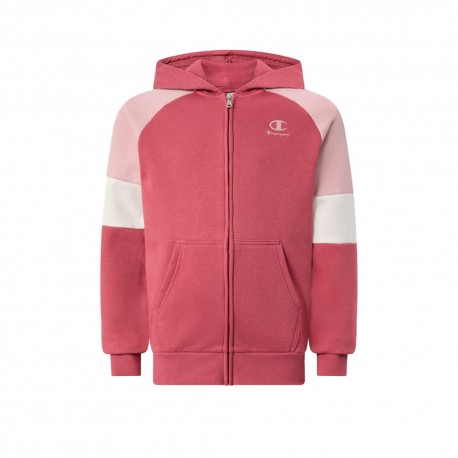Champion Felpa Palestra Full Zip Rosa Bambino