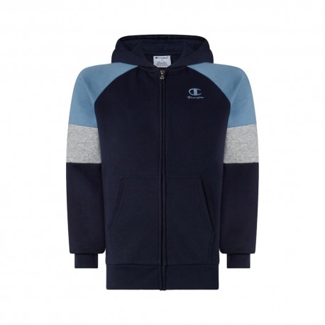 Champion Felpa Palestra Full Zip Blu Bambino