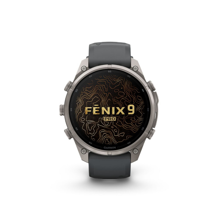 Garmin Fenix 9 Pro Amoled Inreach 47 Bare Titanium Graphite