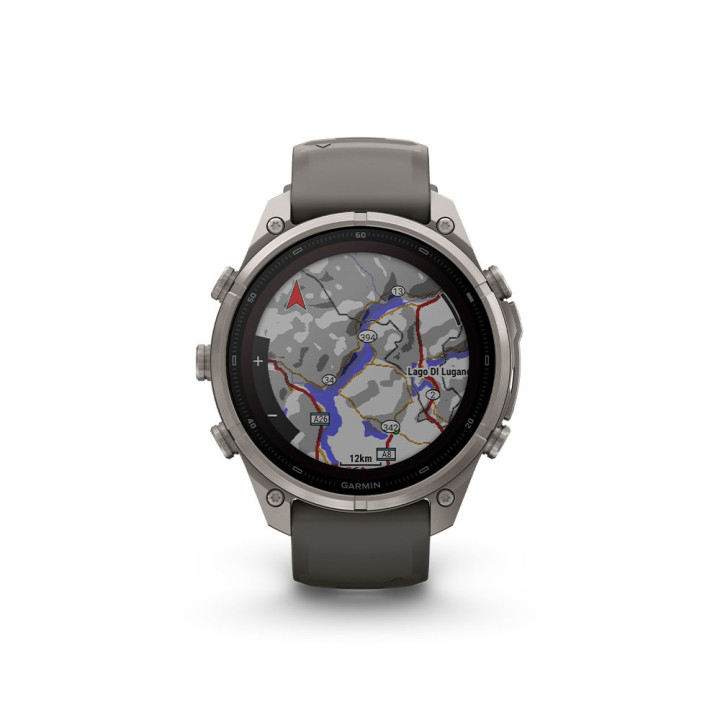 Garmin Fenix 9 Pro Solar Inreach 47 Bare Titanium Grigio Silver