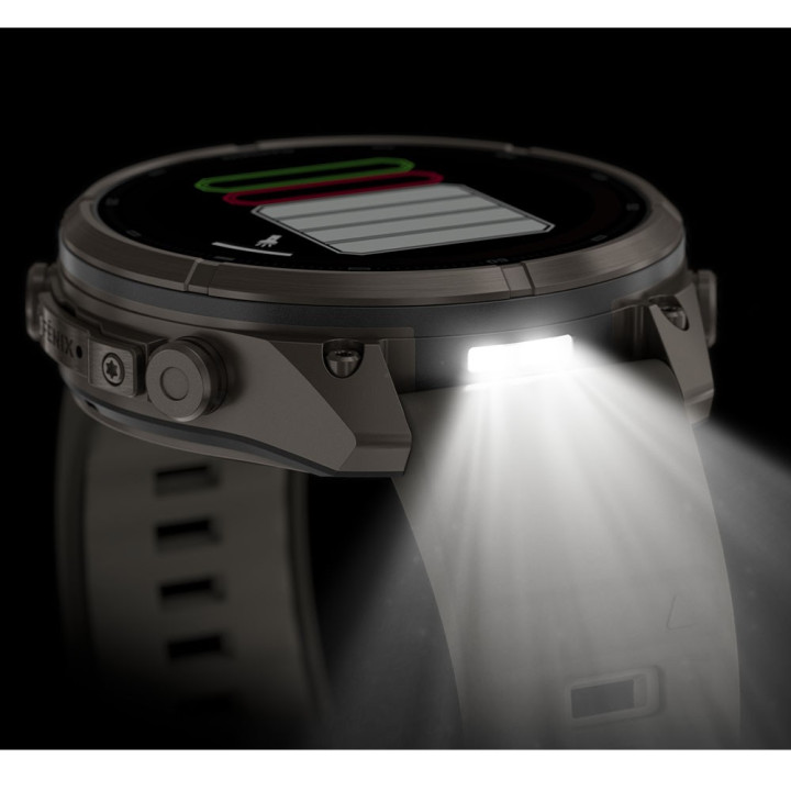 Garmin Fenix 9 Pro Solar Inreach 47 Bare Titanium Grigio Silver