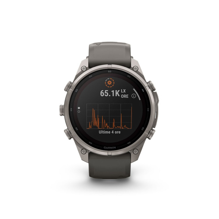Garmin Fenix 9 Pro Solar Inreach 47 Bare Titanium Grigio Silver