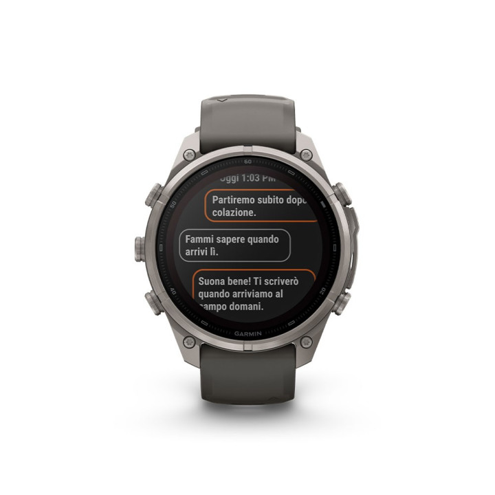 Garmin Fenix 9 Pro Solar Inreach 47 Bare Titanium Grigio Silver