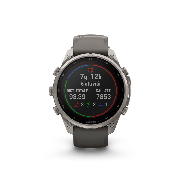 Garmin Fenix 9 Pro Solar Inreach 47 Bare Titanium Grigio Silver