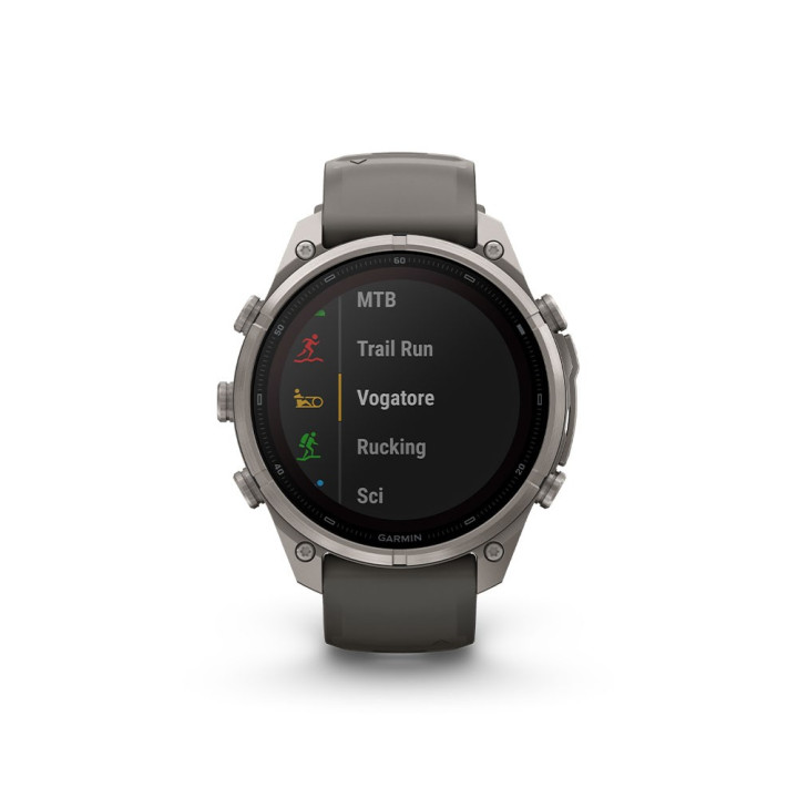 Garmin Fenix 9 Pro Solar Inreach 47 Bare Titanium Grigio Silver