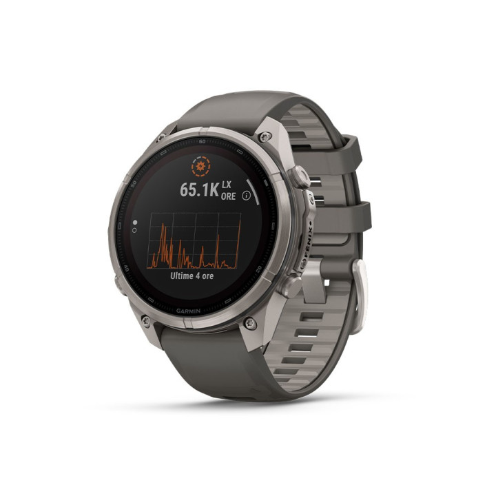 Garmin Fenix 9 Pro Solar Inreach 47 Bare Titanium Grigio Silver