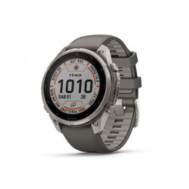 Garmin Fenix 9 Pro Solar Inreach 47 Bare Titanium Grigio Silver