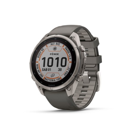 Garmin Fenix 9 Pro Solar Inreach 47 Bare Titanium Grigio Silver
