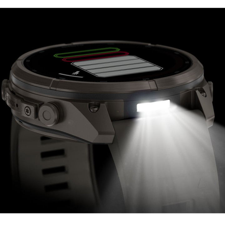 Garmin Fenix 9 Pro Solar Inreach 51 Bare Titanium Grigio Silver