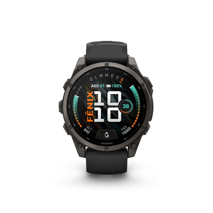 Garmin Fenix 9 Amoled Dlc 47 Carbon Grigio Nero