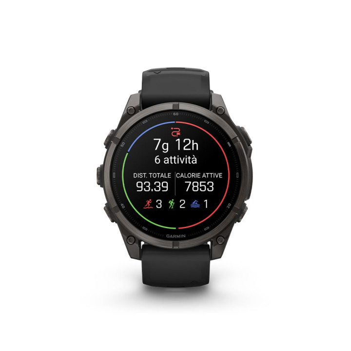 Garmin Fenix 9 Amoled Dlc 47 Carbon Grigio Nero