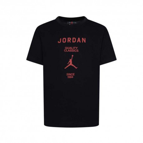 Nike Jordan T-Shirt Gf Nero Rosso