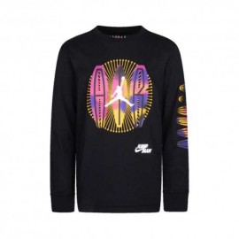 Nike Jordan Maglia Maniche Lunghe Air Burst Nero Grafic