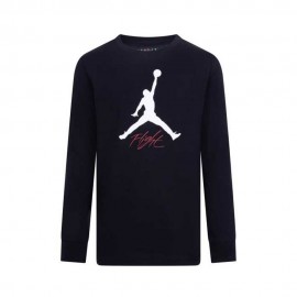Nike Jordan Maglia Maniche Lunghe Flight Nero Bianco
