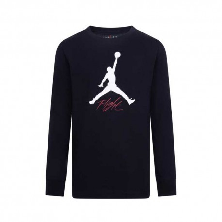 Nike Jordan Maglia Maniche Lunghe Flight Nero Bianco