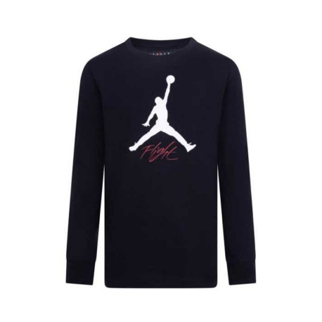 Nike Jordan Maglia Maniche Lunghe Flight Nero Bianco
