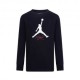 Nike Jordan Maglia Maniche Lunghe Flight Nero Bianco