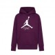 Nike Jordan Felpa Cap Jumpman Bordeaux Bianco