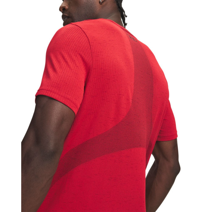Under Armour T-Shirt Palestra Seamless Vanish Rosso Uomo