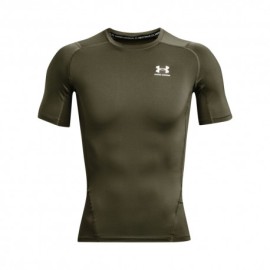 Under Armour T-Shirt Palestra Hg Compression Verde Uomo