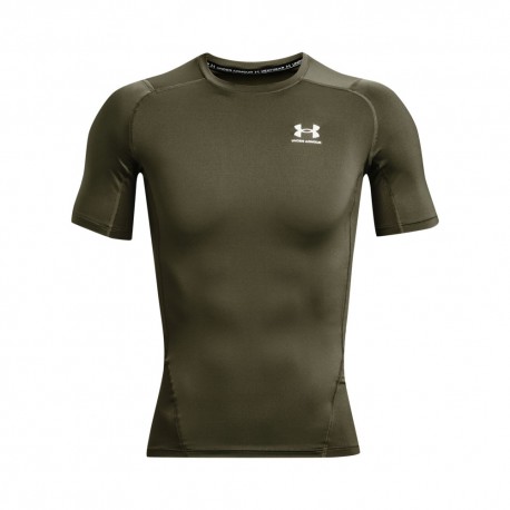 Under Armour T-Shirt Palestra Hg Compression Verde Uomo XL