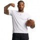 Under Armour Bouncy T-Shirt Palestra Bianco Uomo