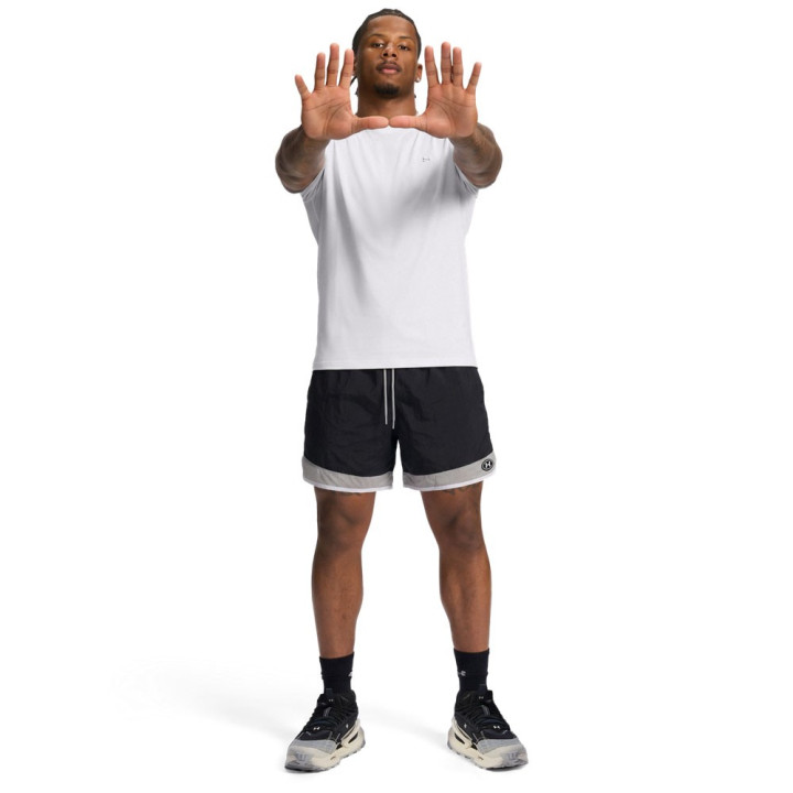 Under Armour Bouncy T-Shirt Palestra Bianco Uomo