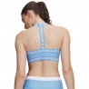 Under Armour Reggiseno Sportivo Mid Support Heat Gear Azzurro Donna