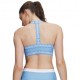 Under Armour Reggiseno Sportivo Mid Support Heat Gear Azzurro Donna