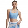 Under Armour Reggiseno Sportivo Mid Support Heat Gear Azzurro Donna