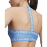 Under Armour Reggiseno Sportivo Mid Support Heat Gear Azzurro Donna