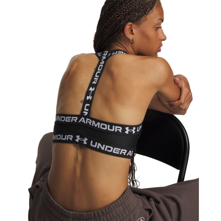 Under Armour Reggiseno Sportivo Mid Support Heat Gear Nero Donna