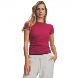 Under Armour T-Shirt Palestra Motion Fitted Bordeaux Donna