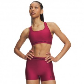 Under Armour Reggiseno Sportivo Crossback Mid Support Bordeaux Donna