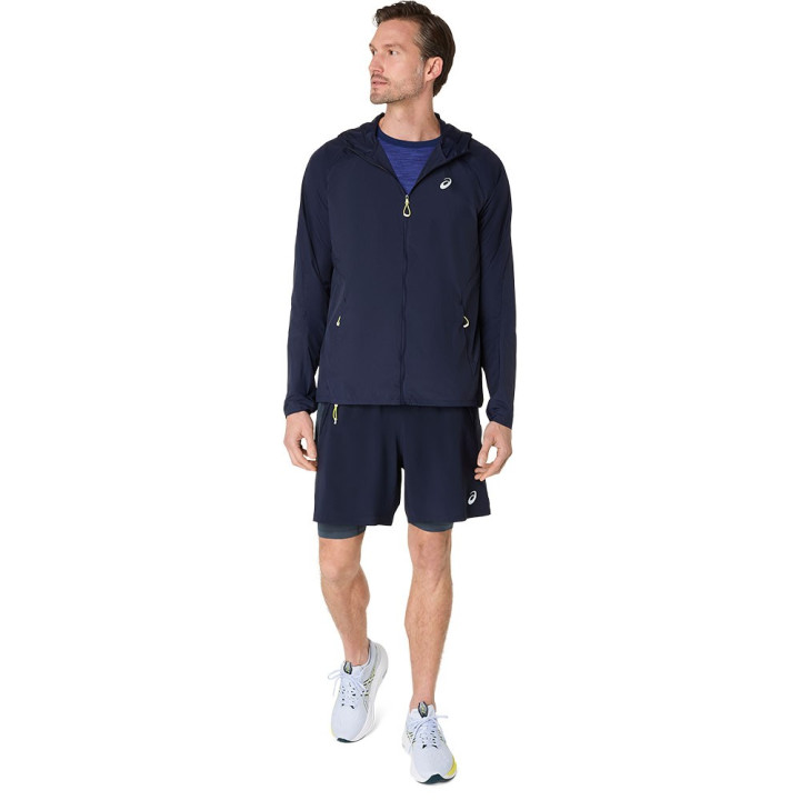 Asics Giacca Running Road Packable Midnight Uomo