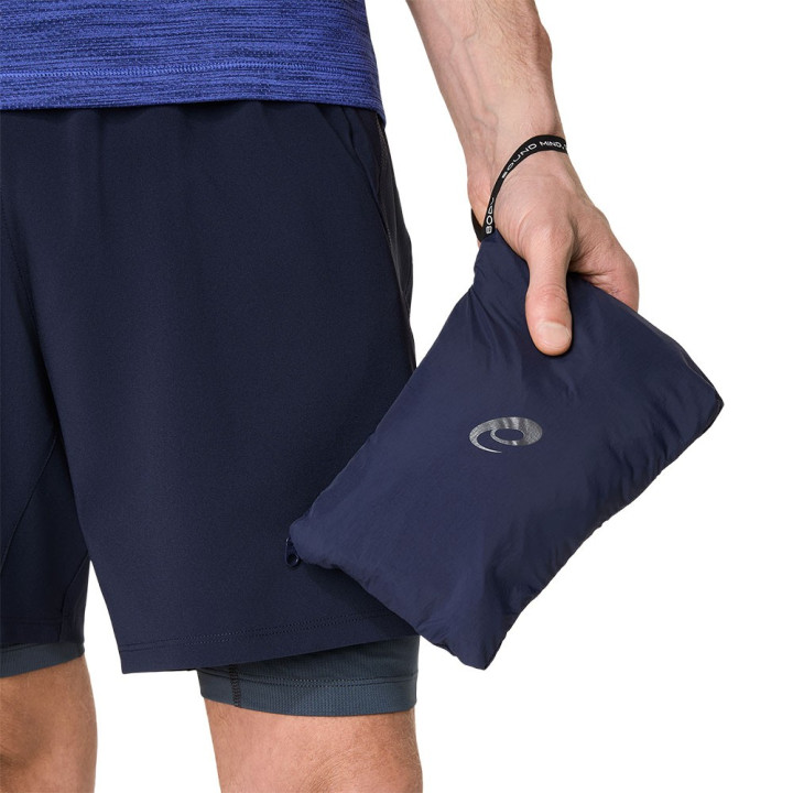 Asics Giacca Running Road Packable Midnight Uomo