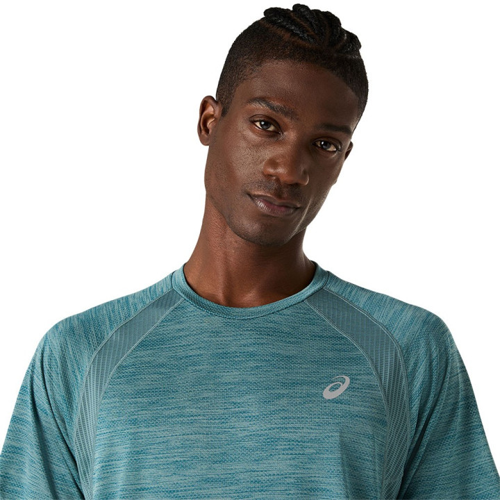 Asics T-Shirt Running Road Foggy Teal Uomo